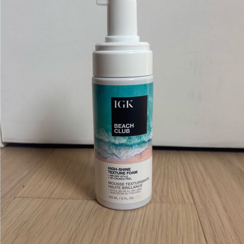 IGK Beach Club High Shine Texture Foam 5oz Missing Cap - Picture 2 of 6